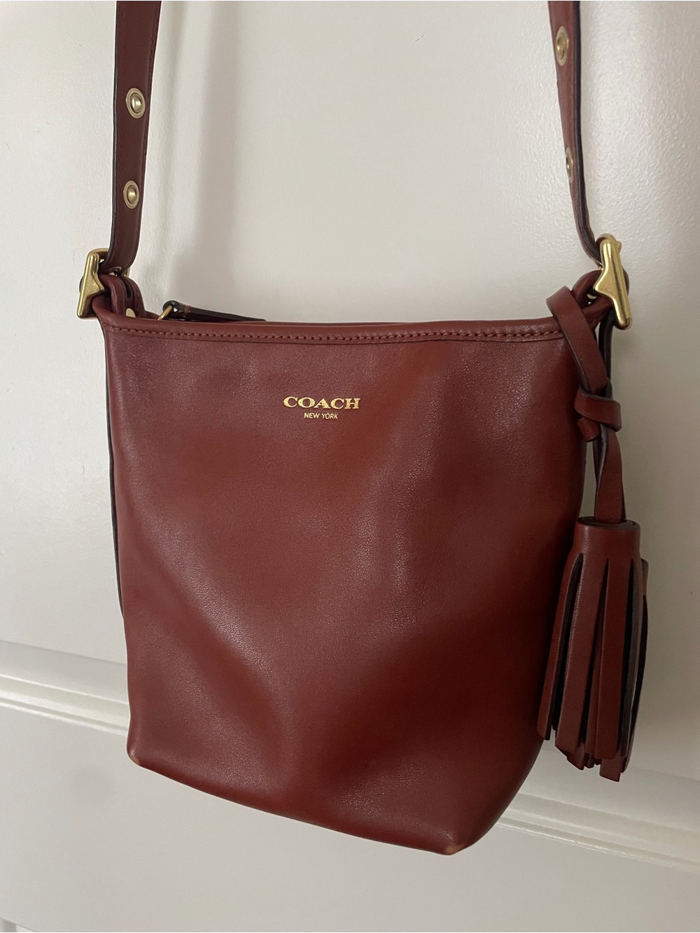 Coach Brown Mini Duffle Legacy Bag